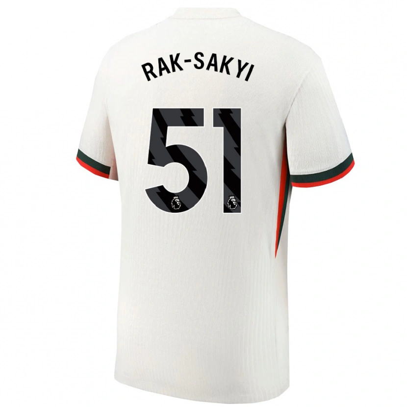 Danxen Pánské Sam Rak-Sakyi #51 Bílá Zelená Daleko Hráčské Dresy 2025/26 Dres