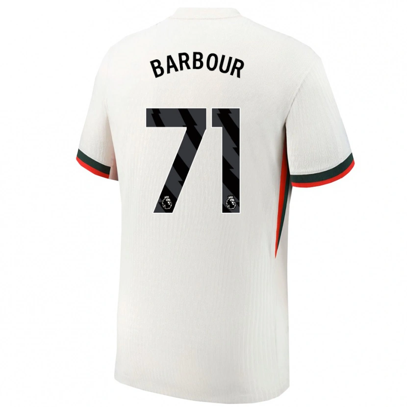 Danxen Pánské Kobe Barbour #71 Bílá Zelená Daleko Hráčské Dresy 2025/26 Dres