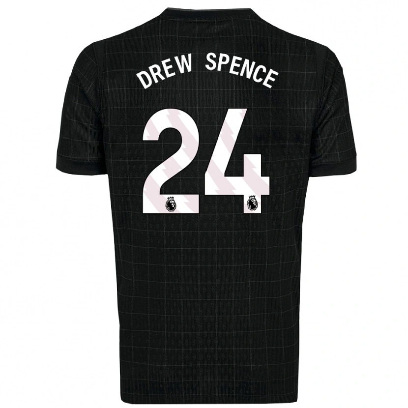 Danxen Pánské Drew Spence #24 Černá Šedá Daleko Hráčské Dresy 2025/26 Dres