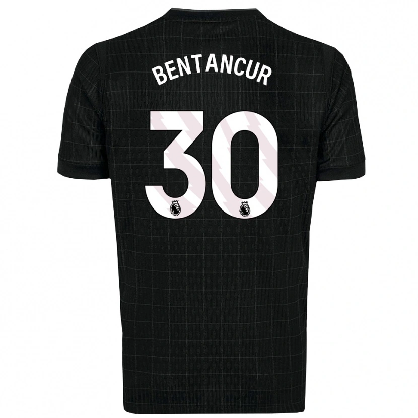 Danxen Pánské Rodrigo Bentancur #30 Černá Šedá Daleko Hráčské Dresy 2025/26 Dres