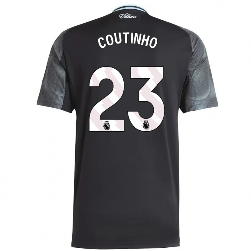 Danxen Pánské Philippe Coutinho #23 Černá Nebesky Modrá Daleko Hráčské Dresy 2025/26 Dres