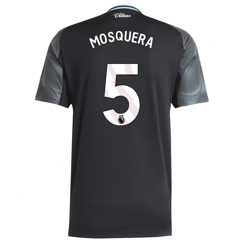 Danxen Pánské Yeimar Mosquera #5 Černá Nebesky Modrá Daleko Hráčské Dresy 2025/26 Dres