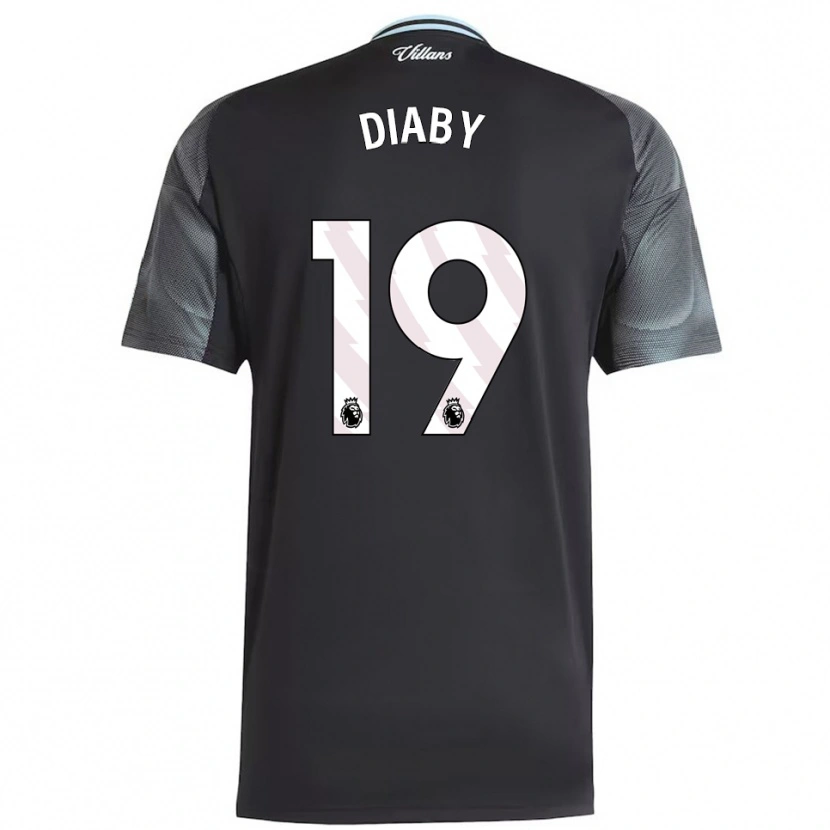 Danxen Pánské Moussa Diaby #19 Černá Nebesky Modrá Daleko Hráčské Dresy 2025/26 Dres
