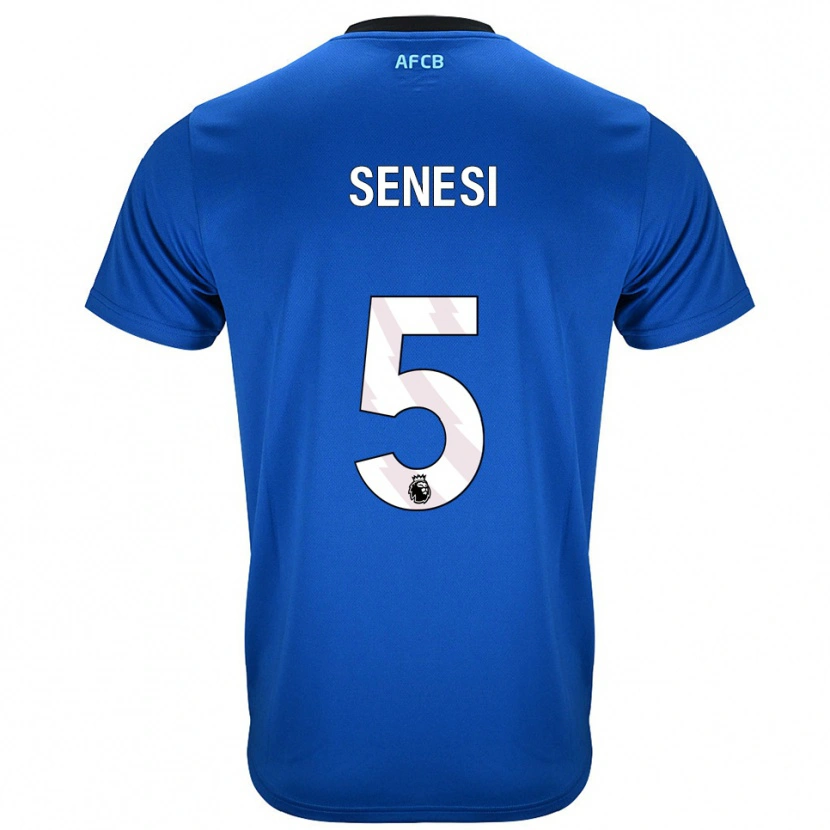 Danxen Pánské Marcos Senesi #5 Modrá Černá Daleko Hráčské Dresy 2025/26 Dres