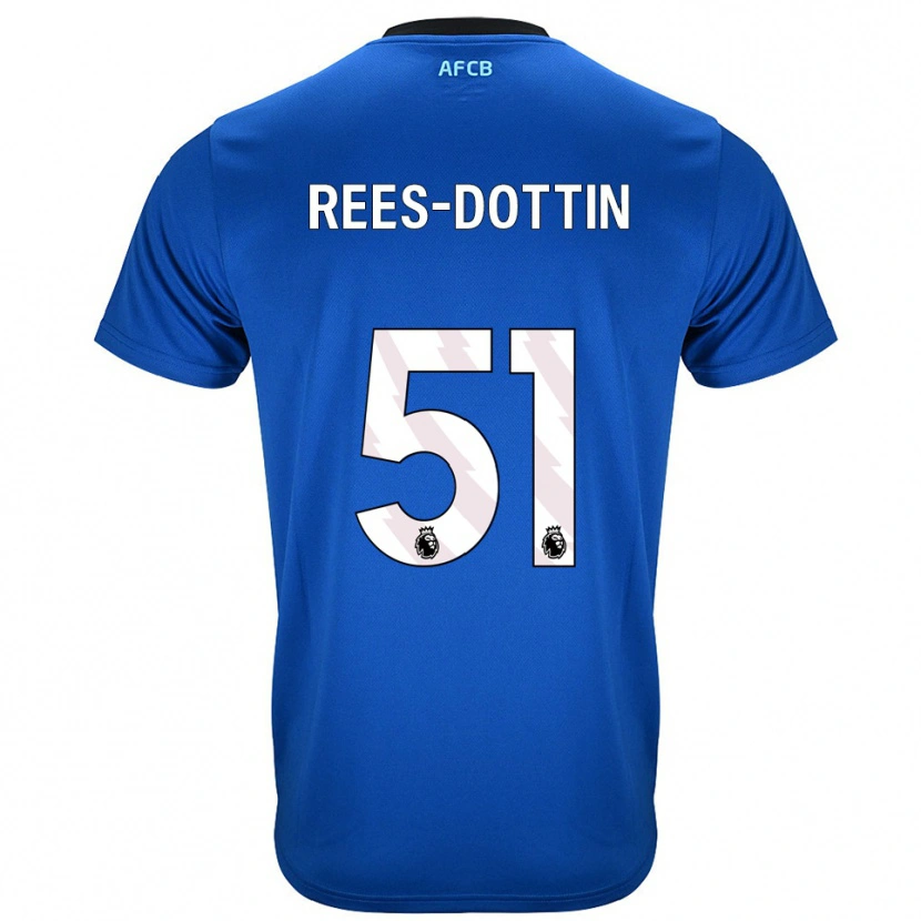 Danxen Pánské Remy Rees-Dottin #51 Modrá Černá Daleko Hráčské Dresy 2025/26 Dres