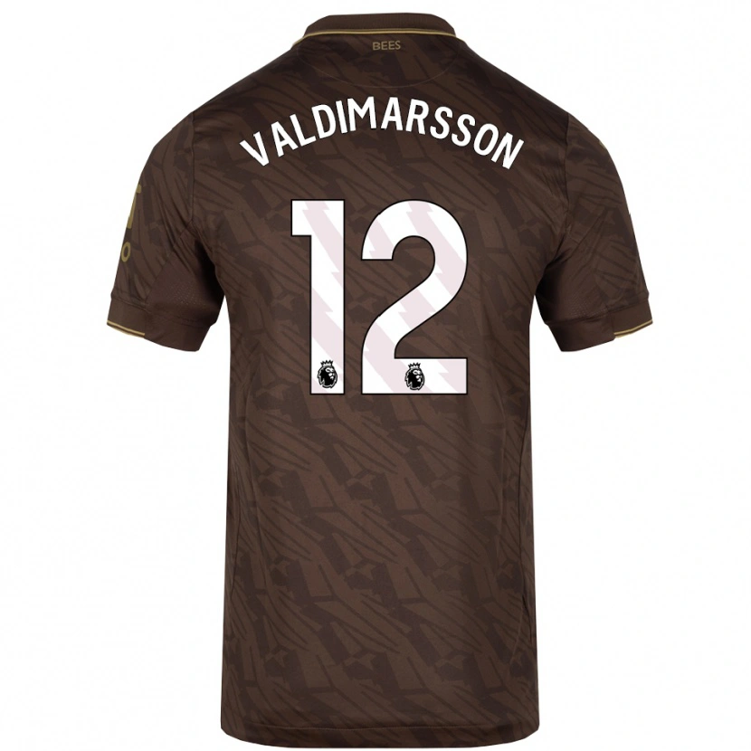 Danxen Pánské Hákon Rafn Valdimarsson #12 Hnědá Zlatá Daleko Hráčské Dresy 2025/26 Dres