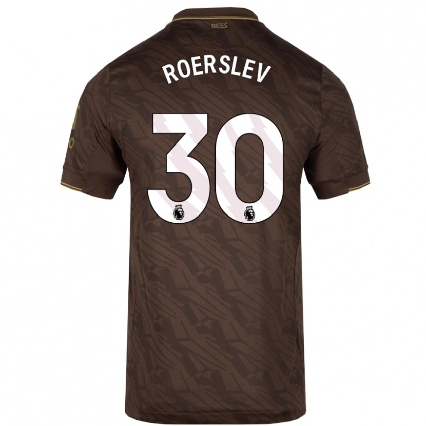 Danxen Pánské Mads Roerslev #30 Hnědá Zlatá Daleko Hráčské Dresy 2025/26 Dres