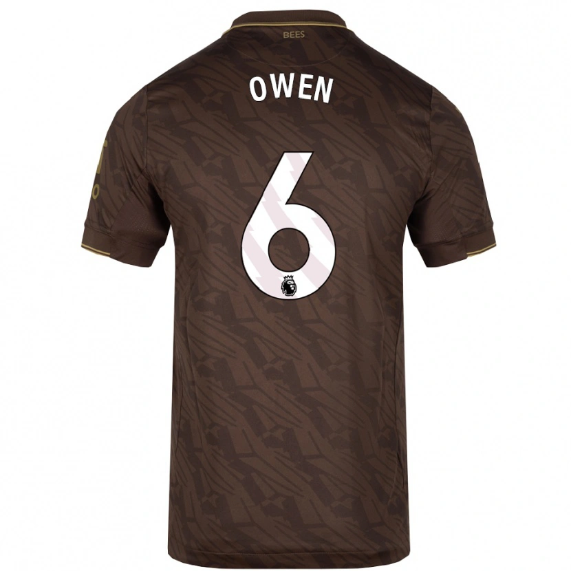 Danxen Pánské Riley Owen #6 Hnědá Zlatá Daleko Hráčské Dresy 2025/26 Dres