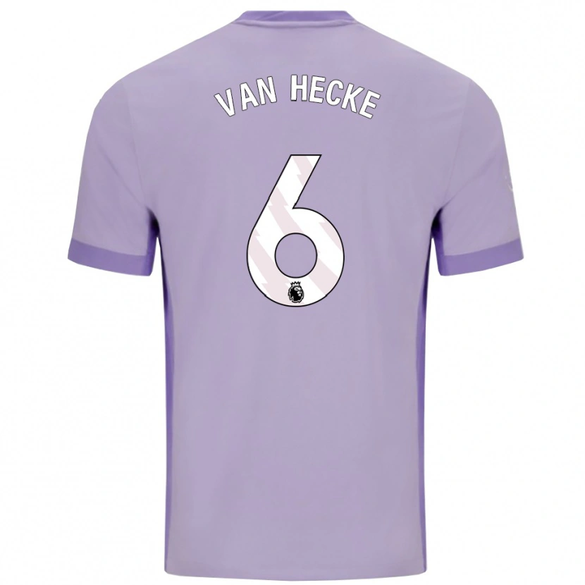 Danxen Pánské Jan Paul Van Hecke #6 Taro Fialová Bílá Daleko Hráčské Dresy 2025/26 Dres