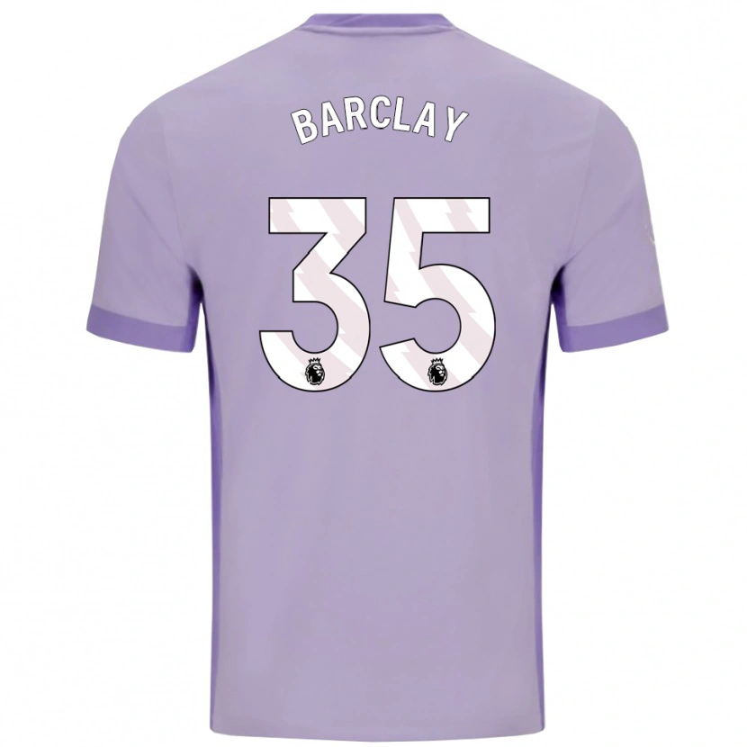 Danxen Pánské Ben Barclay #35 Taro Fialová Bílá Daleko Hráčské Dresy 2025/26 Dres