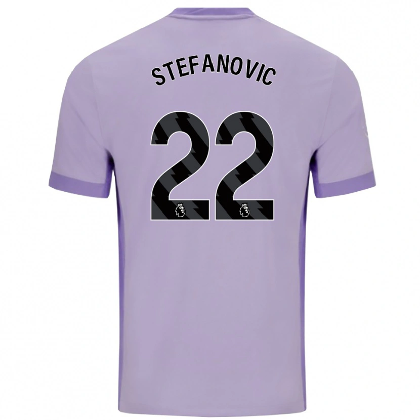 Danxen Pánské Dejana Stefanović #22 Taro Fialová Bílá Daleko Hráčské Dresy 2025/26 Dres