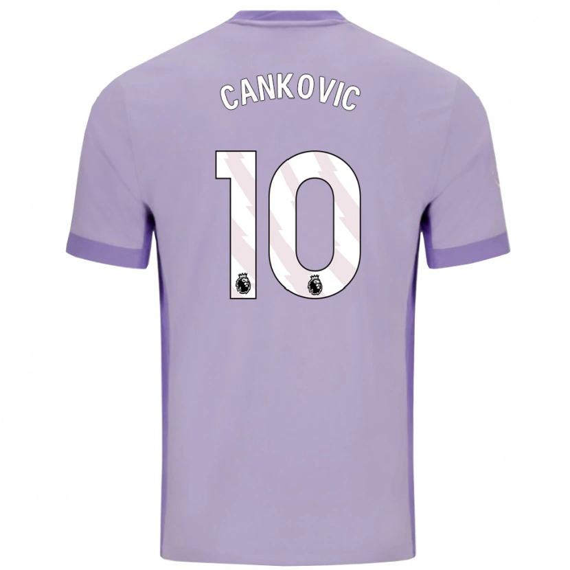 Danxen Pánské Jelena Čanković #10 Taro Fialová Bílá Daleko Hráčské Dresy 2025/26 Dres