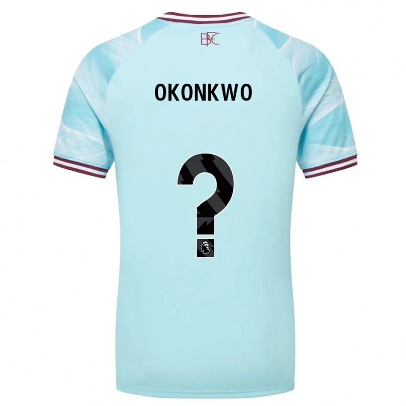 Danxen Pánské Destiny Okonkwo #0 Nebesky Modrá Burgundská Daleko Hráčské Dresy 2025/26 Dres