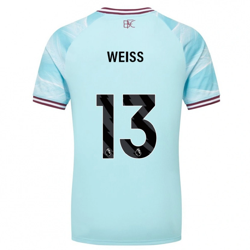 Danxen Pánské Max Weiß #13 Nebesky Modrá Burgundská Daleko Hráčské Dresy 2025/26 Dres