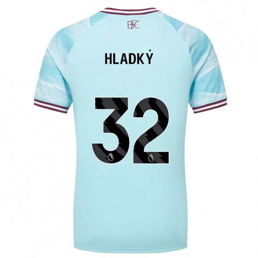 Danxen Pánské Vaclav Hladky #32 Nebesky Modrá Burgundská Daleko Hráčské Dresy 2025/26 Dres