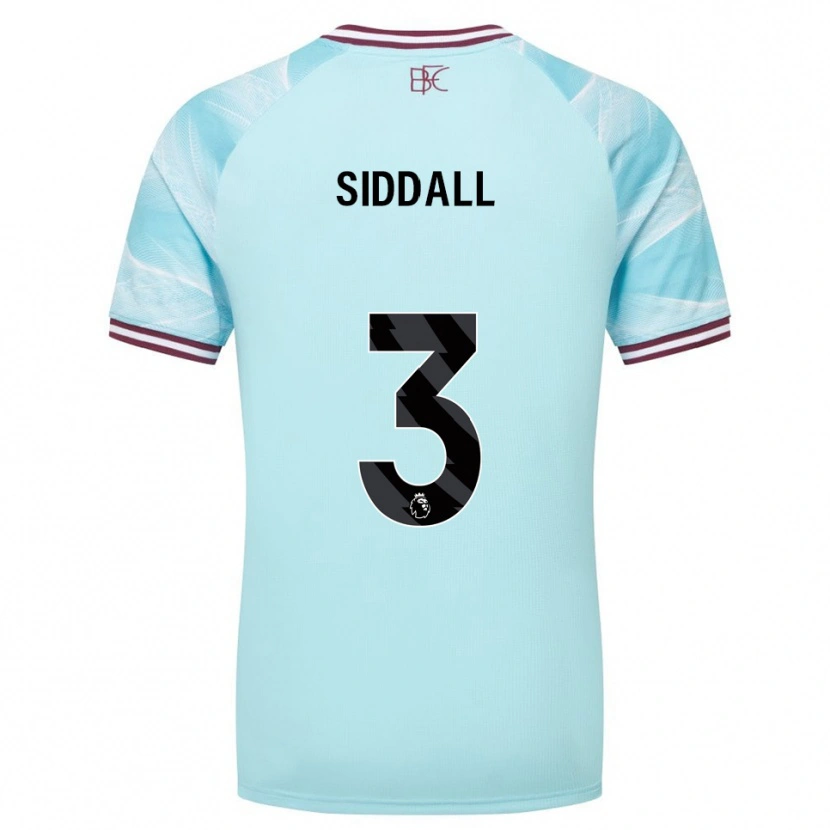 Danxen Pánské Emma Siddall #3 Nebesky Modrá Burgundská Daleko Hráčské Dresy 2025/26 Dres