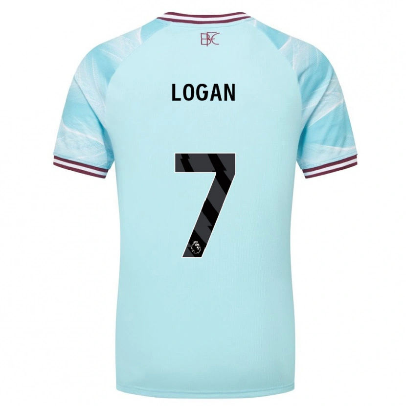 Danxen Pánské Heidi Logan #7 Nebesky Modrá Burgundská Daleko Hráčské Dresy 2025/26 Dres