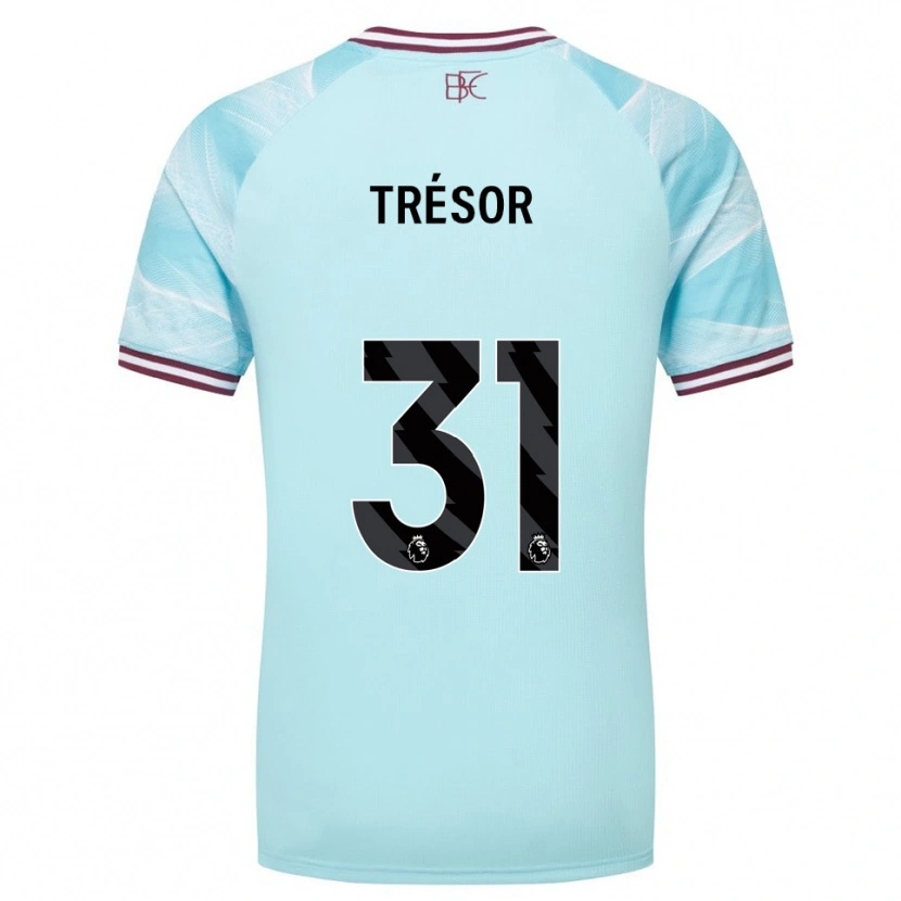 Danxen Pánské Mike Trésor #31 Nebesky Modrá Burgundská Daleko Hráčské Dresy 2025/26 Dres