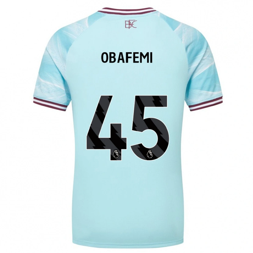 Danxen Pánské Michael Obafemi #45 Nebesky Modrá Burgundská Daleko Hráčské Dresy 2025/26 Dres