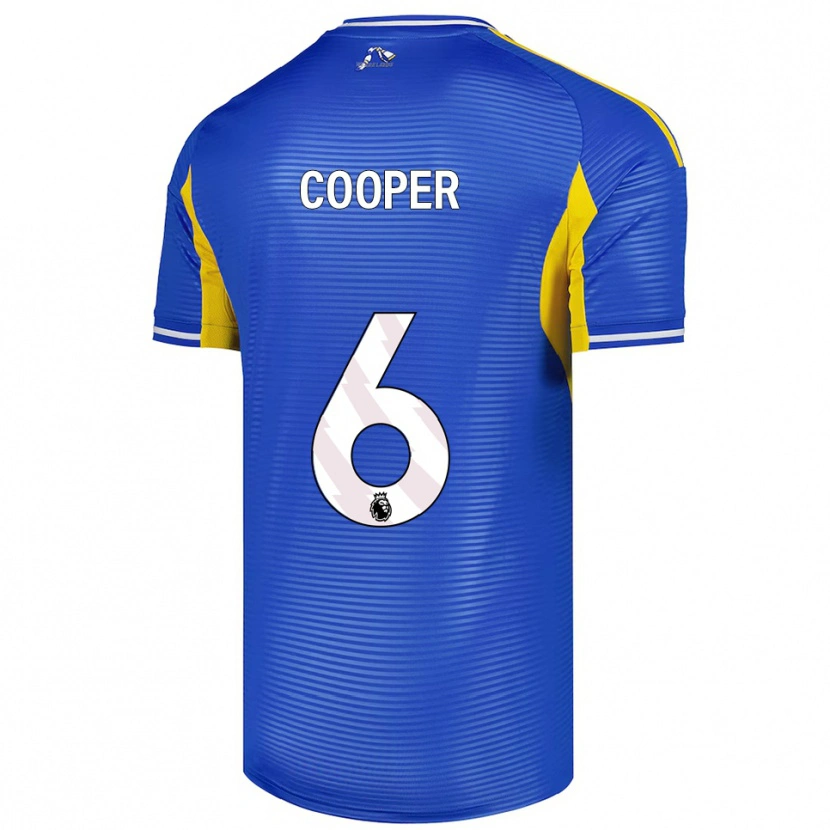 Danxen Pánské Liam Cooper #6 Modrá Žlutá Daleko Hráčské Dresy 2025/26 Dres