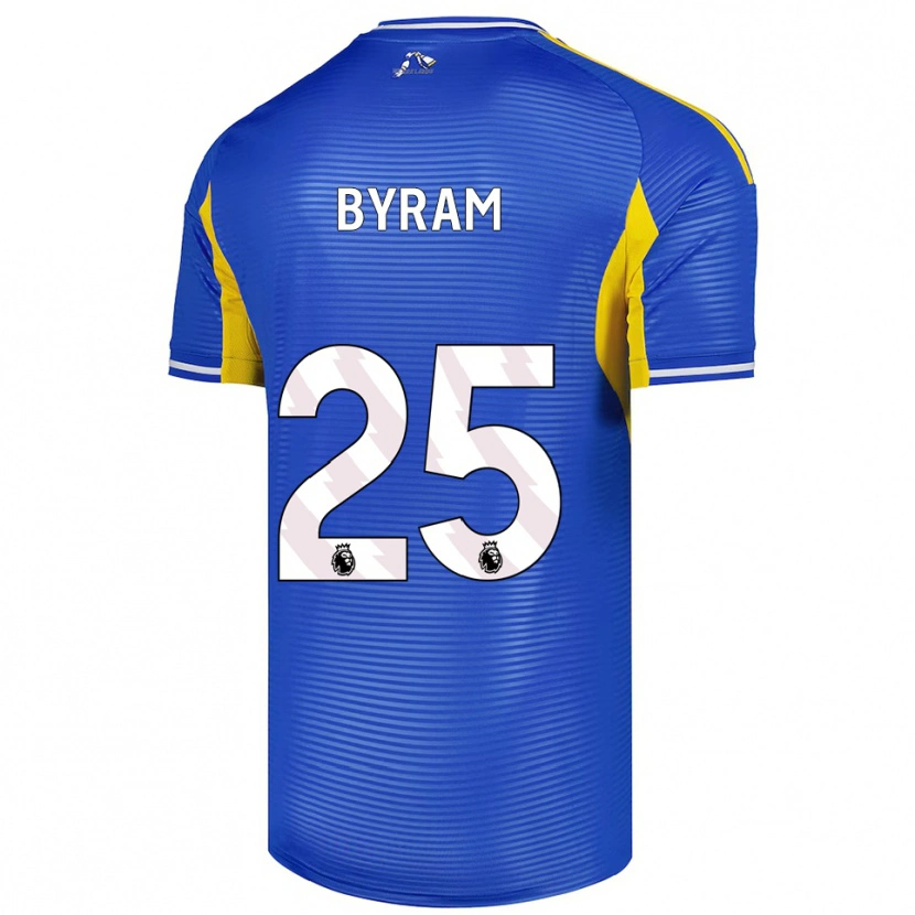 Danxen Pánské Sam Byram #25 Modrá Žlutá Daleko Hráčské Dresy 2025/26 Dres