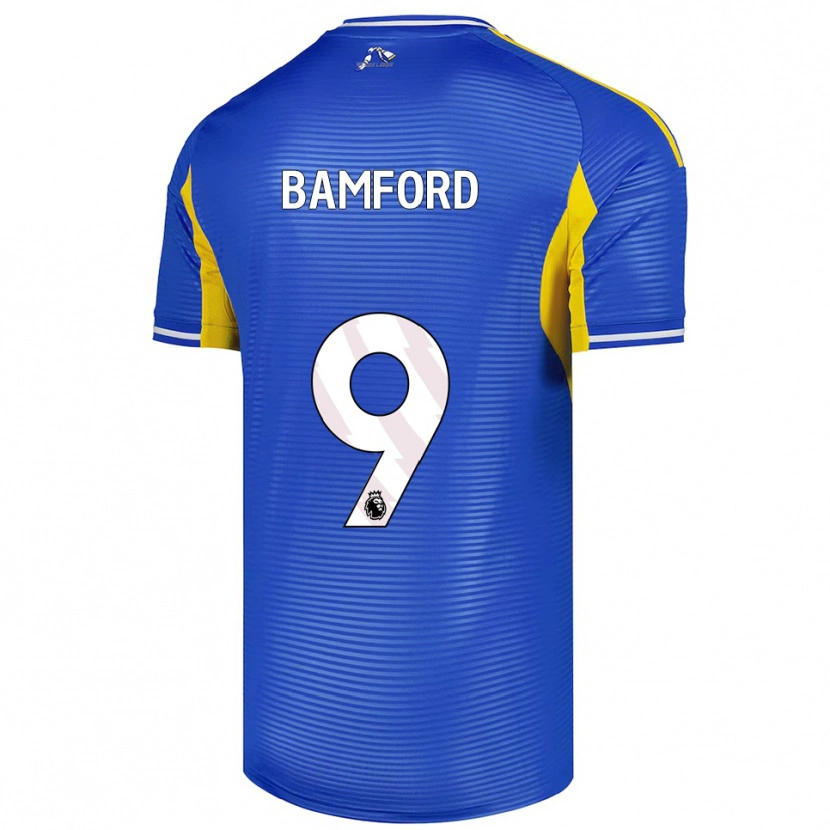 Danxen Pánské Patrick Bamford #9 Modrá Žlutá Daleko Hráčské Dresy 2025/26 Dres