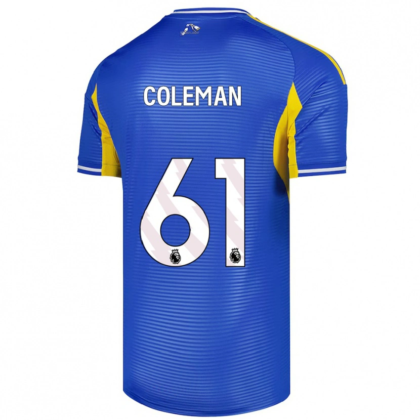 Danxen Pánské Cian Coleman #61 Modrá Žlutá Daleko Hráčské Dresy 2025/26 Dres