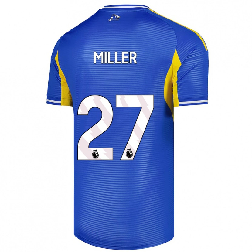 Danxen Pánské Amari Miller #27 Modrá Žlutá Daleko Hráčské Dresy 2025/26 Dres
