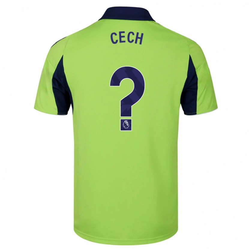 Danxen Pánské Damian Cech #0 Zelená Tmavě Modrá Bílá Daleko Hráčské Dresy 2025/26 Dres