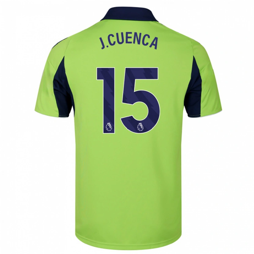 Danxen Pánské Jorge Cuenca #15 Zelená Tmavě Modrá Bílá Daleko Hráčské Dresy 2025/26 Dres