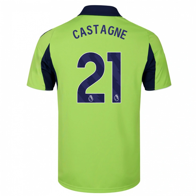Danxen Pánské Timothy Castagne #21 Zelená Tmavě Modrá Bílá Daleko Hráčské Dresy 2025/26 Dres