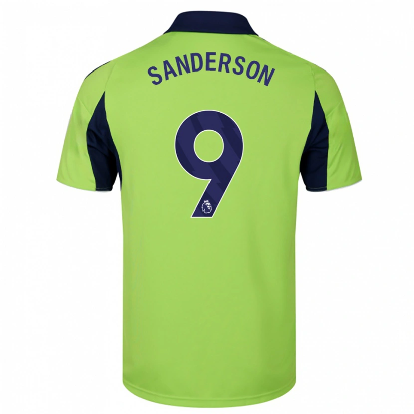 Danxen Pánské Oliver Sanderson #9 Zelená Tmavě Modrá Bílá Daleko Hráčské Dresy 2025/26 Dres