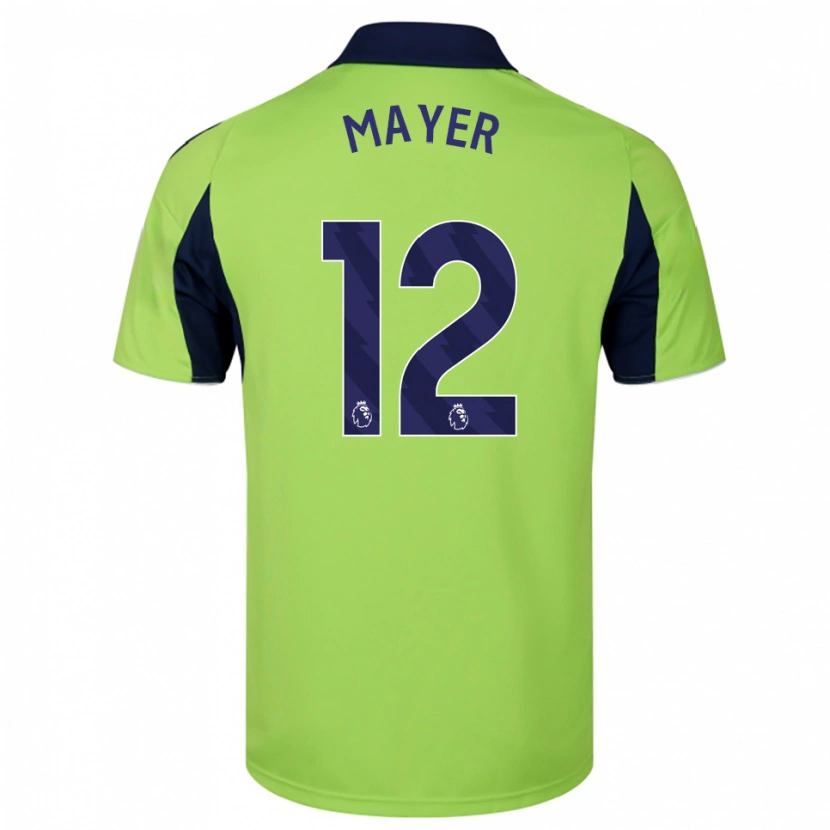 Danxen Pánské Oliver Mayer #12 Zelená Tmavě Modrá Bílá Daleko Hráčské Dresy 2025/26 Dres