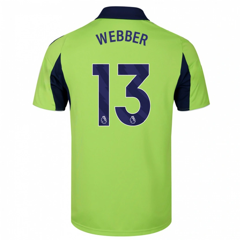 Danxen Pánské Amber Webber #13 Zelená Tmavě Modrá Bílá Daleko Hráčské Dresy 2025/26 Dres