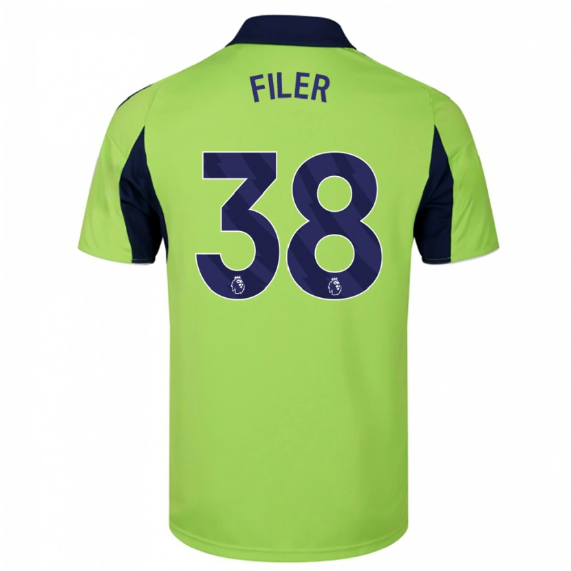 Danxen Pánské Maddie Filer #38 Zelená Tmavě Modrá Bílá Daleko Hráčské Dresy 2025/26 Dres