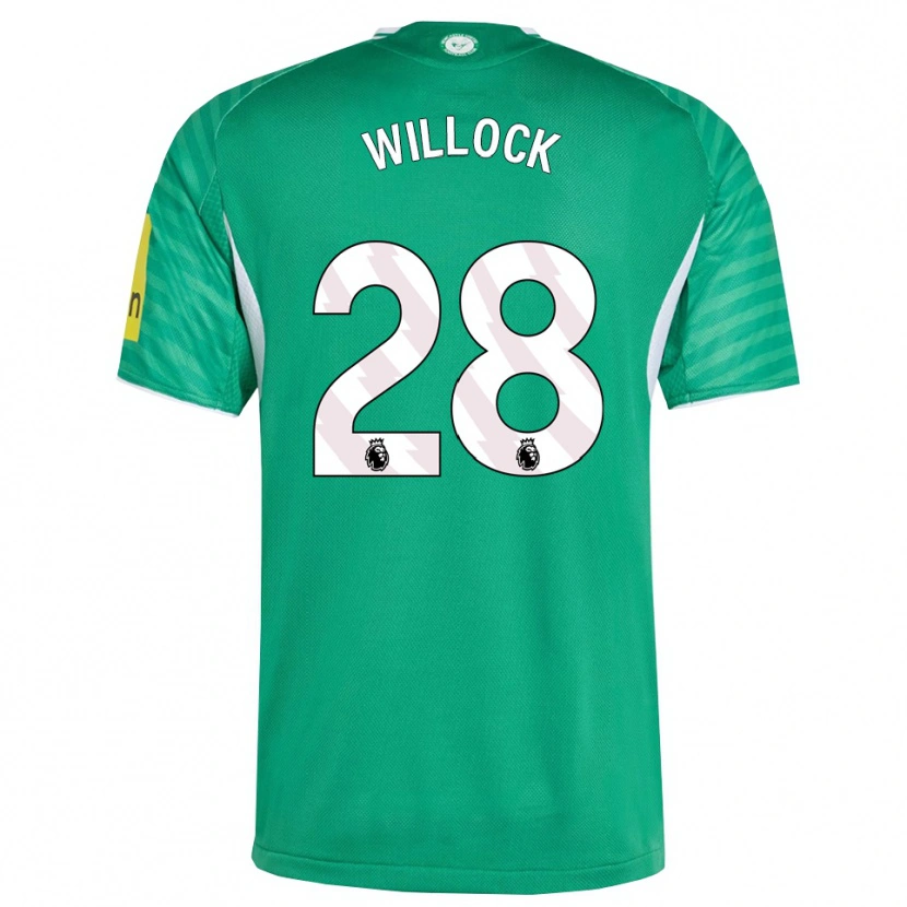 Danxen Pánské Joe Willock #28 Zelená Bílá Daleko Hráčské Dresy 2025/26 Dres
