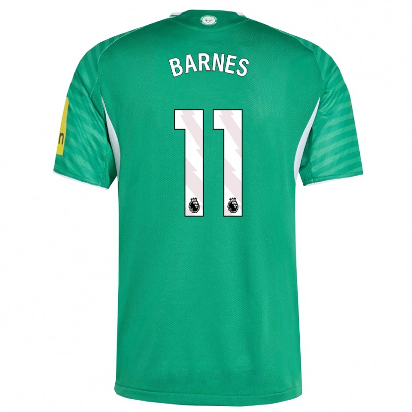 Danxen Pánské Harvey Barnes #11 Zelená Bílá Daleko Hráčské Dresy 2025/26 Dres