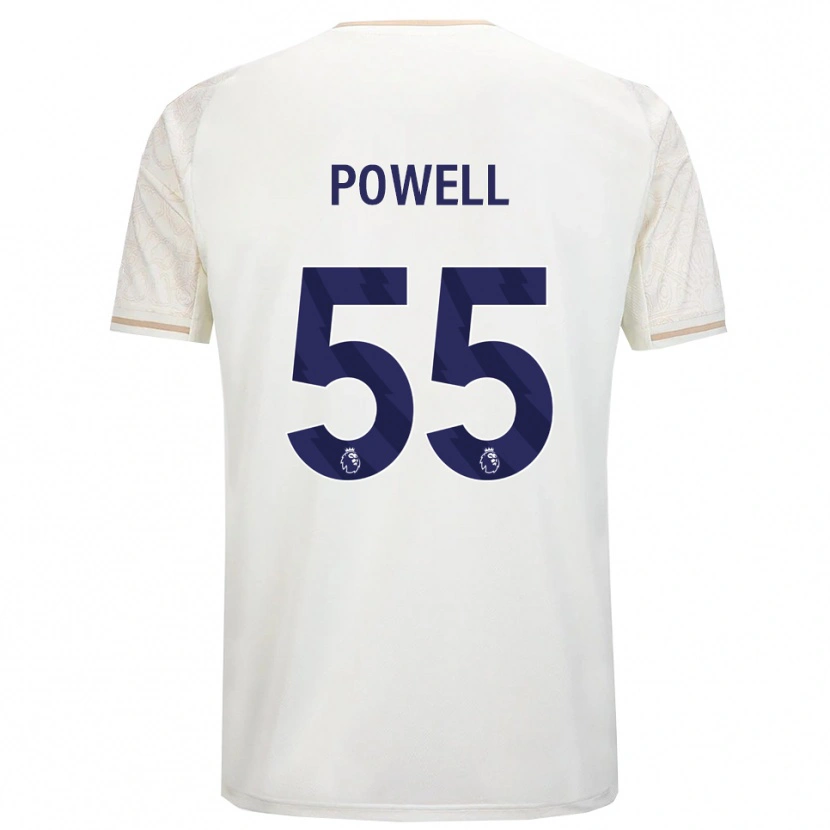 Danxen Pánské Josh Powell #55 Smetanově Bílá Černá Daleko Hráčské Dresy 2025/26 Dres