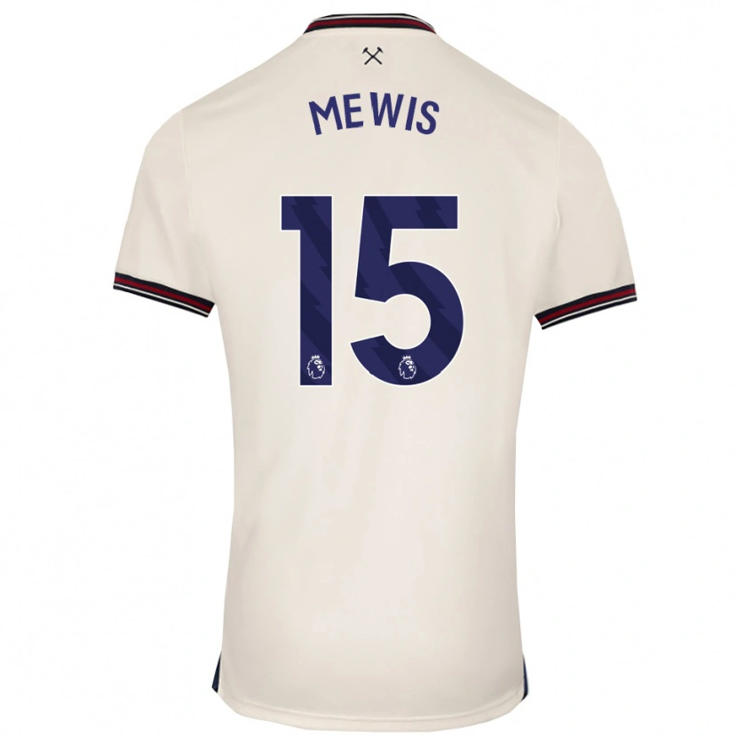 Danxen Pánské Kristie Mewis #15 Smetanově Bílá Daleko Hráčské Dresy 2025/26 Dres