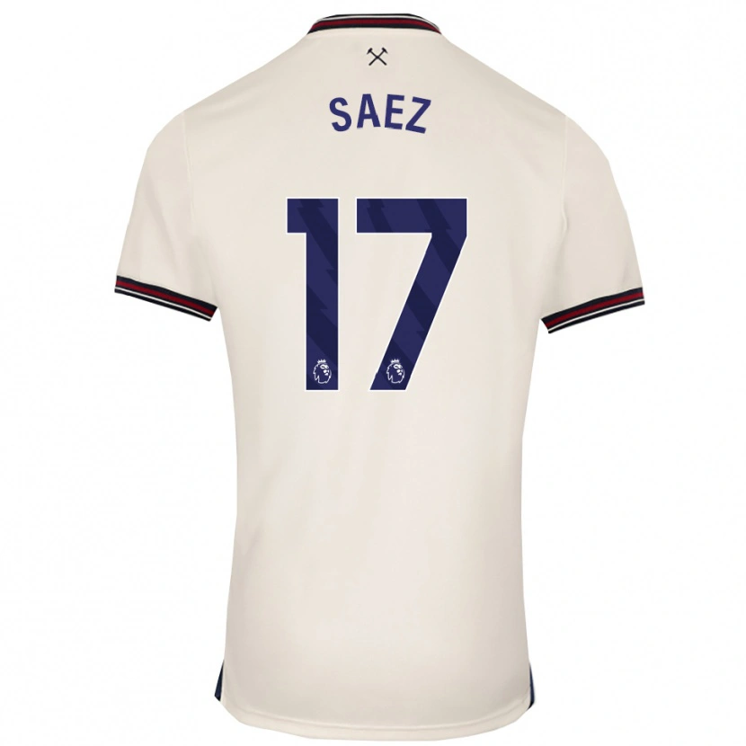 Danxen Pánské Camila Sáez #17 Smetanově Bílá Daleko Hráčské Dresy 2025/26 Dres