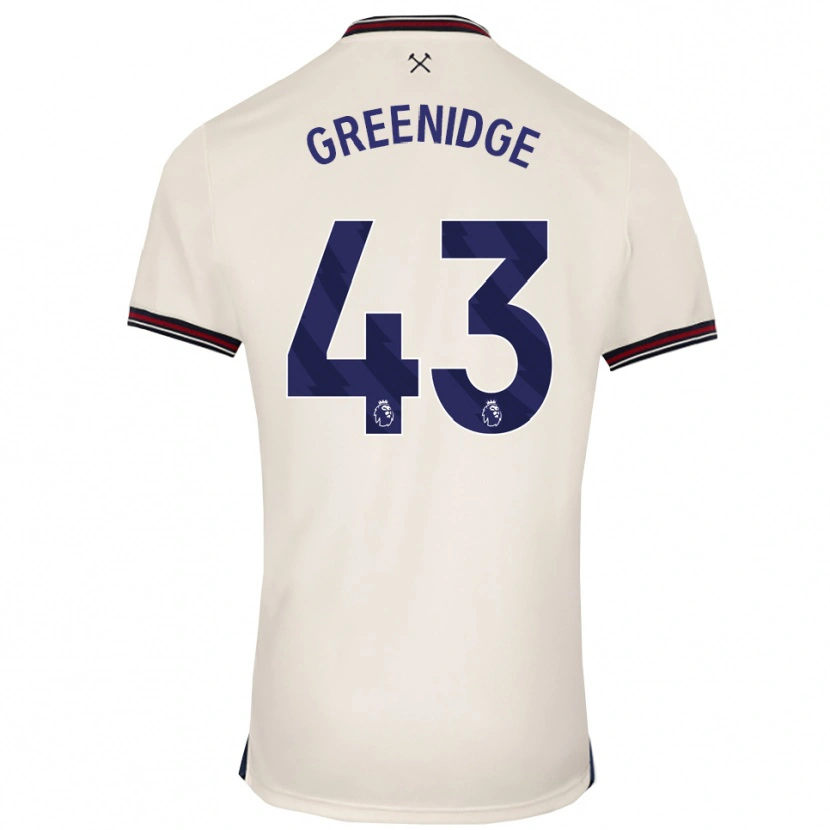 Danxen Pánské Will Greenidge #43 Smetanově Bílá Daleko Hráčské Dresy 2025/26 Dres