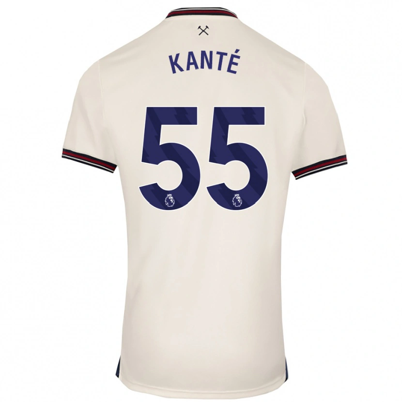 Danxen Pánské Mohamadou Kanté #55 Smetanově Bílá Daleko Hráčské Dresy 2025/26 Dres
