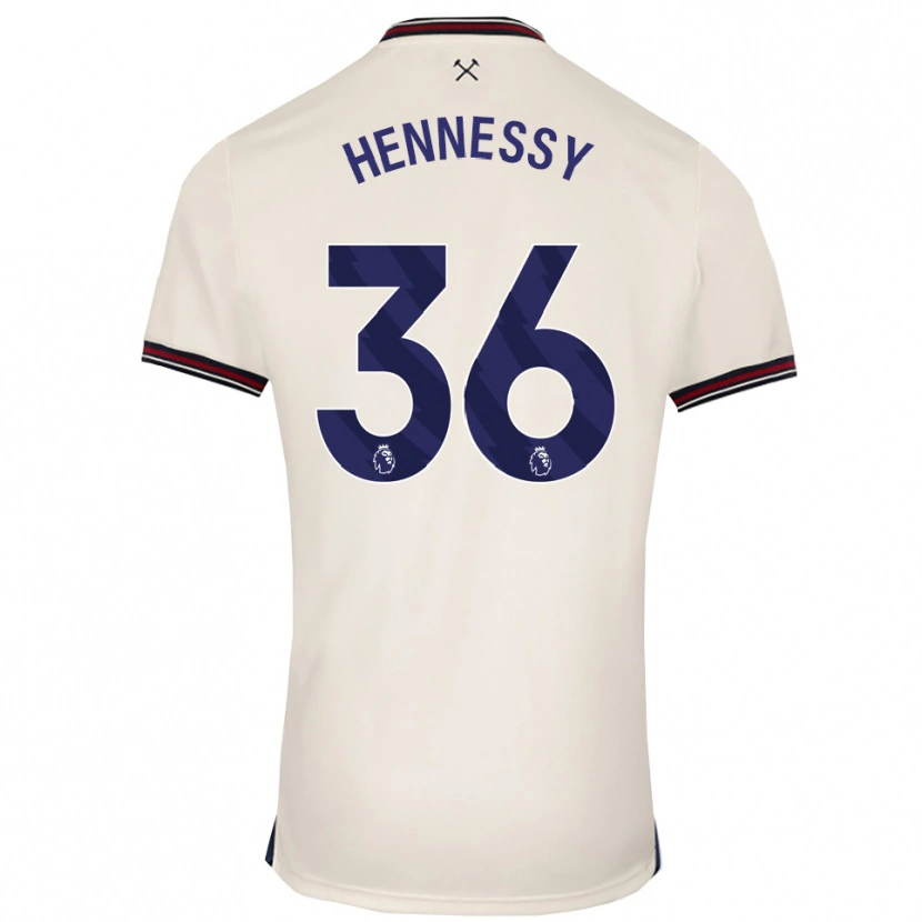Danxen Pánské Alexandra Hennessy #36 Smetanově Bílá Daleko Hráčské Dresy 2025/26 Dres