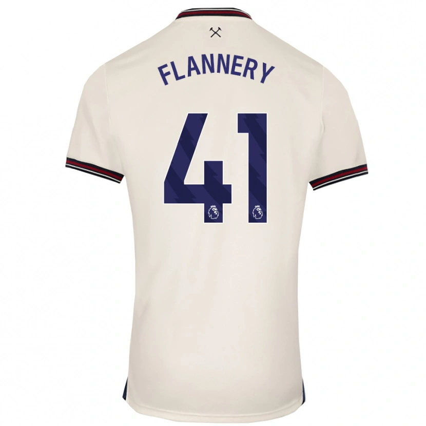 Danxen Pánské Keira Flannery #41 Smetanově Bílá Daleko Hráčské Dresy 2025/26 Dres