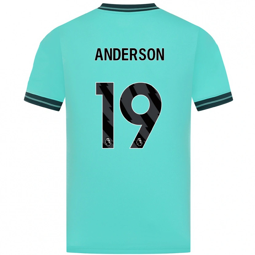 Danxen Pánské Becky Anderson #19 Nebesky Modrá Zelená Daleko Hráčské Dresy 2025/26 Dres