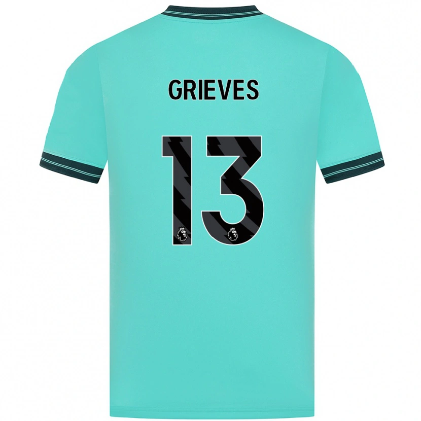 Danxen Pánské Xander Grieves #13 Nebesky Modrá Zelená Daleko Hráčské Dresy 2025/26 Dres