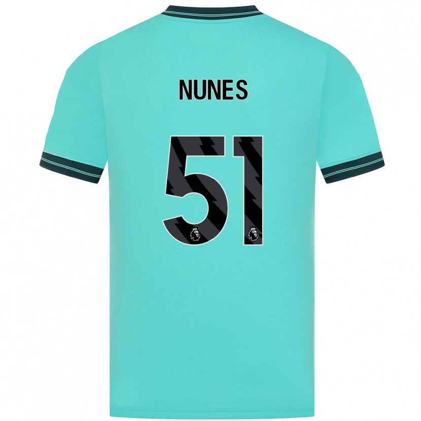 Danxen Pánské Grazi Nunes #51 Nebesky Modrá Zelená Daleko Hráčské Dresy 2025/26 Dres