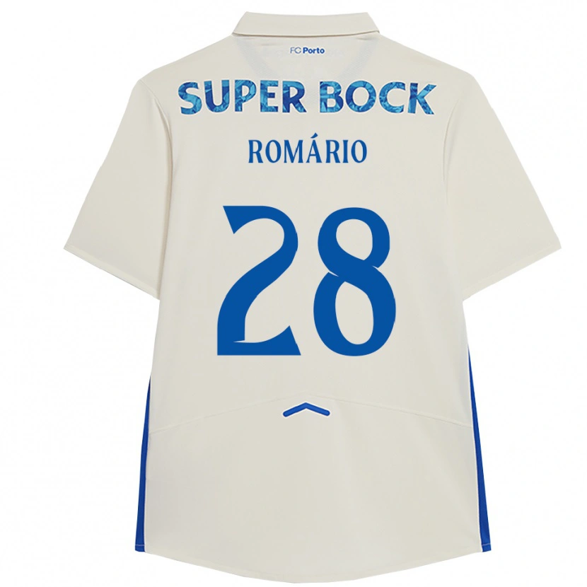 Danxen Pánské Romário Baró #28 Bílá Modrá Třetí Hráčské Dresy 2025/26 Dres