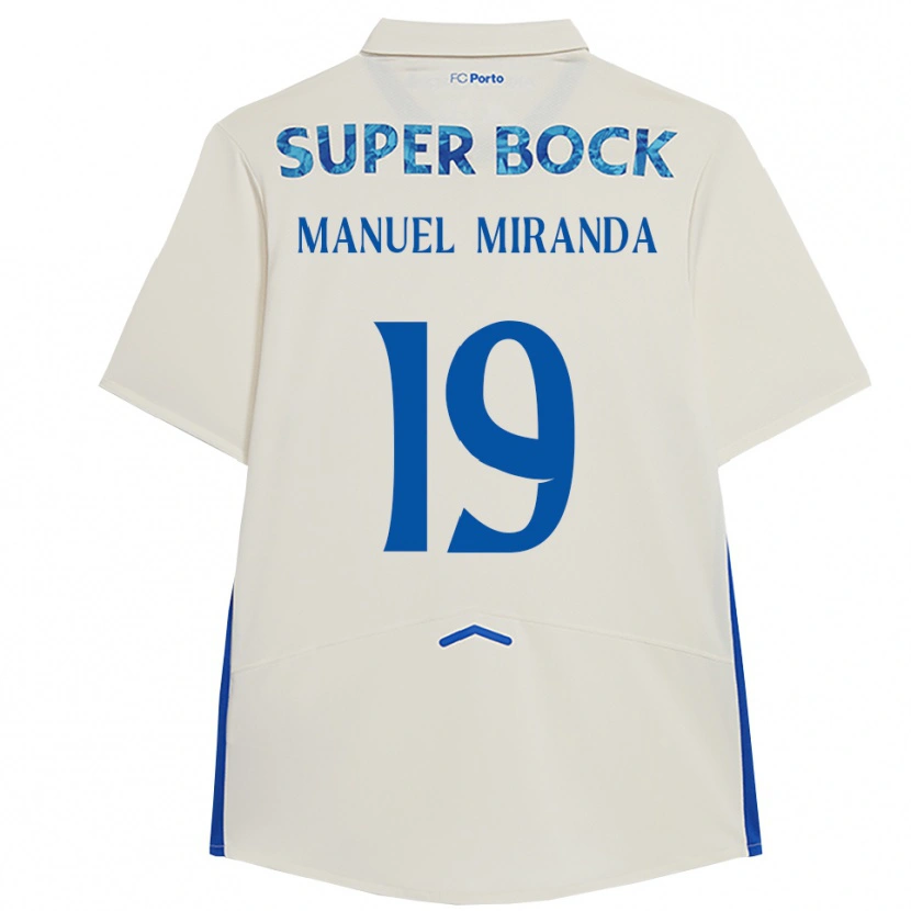 Danxen Pánské Manuel Miranda #19 Bílá Modrá Třetí Hráčské Dresy 2025/26 Dres