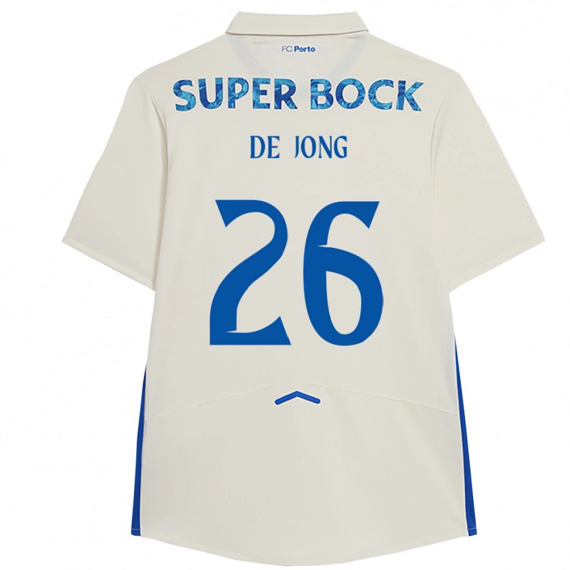 Danxen Pánské Luuk De Jong #26 Bílá Modrá Třetí Hráčské Dresy 2025/26 Dres